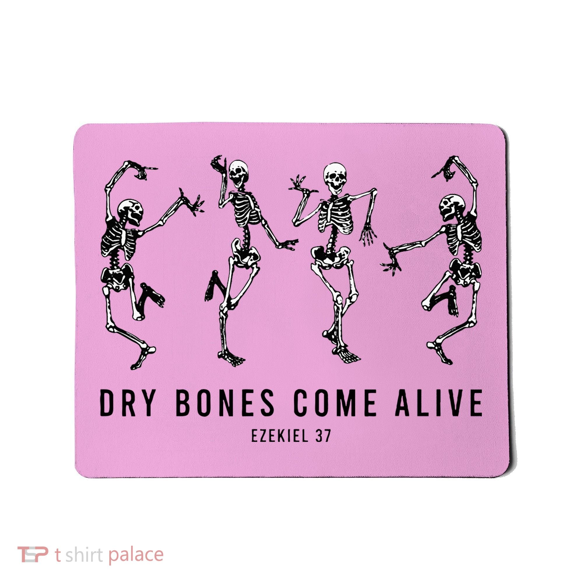 Dancing Skeleton Dry Bones Come Alive Christian Halloween Mousepad
