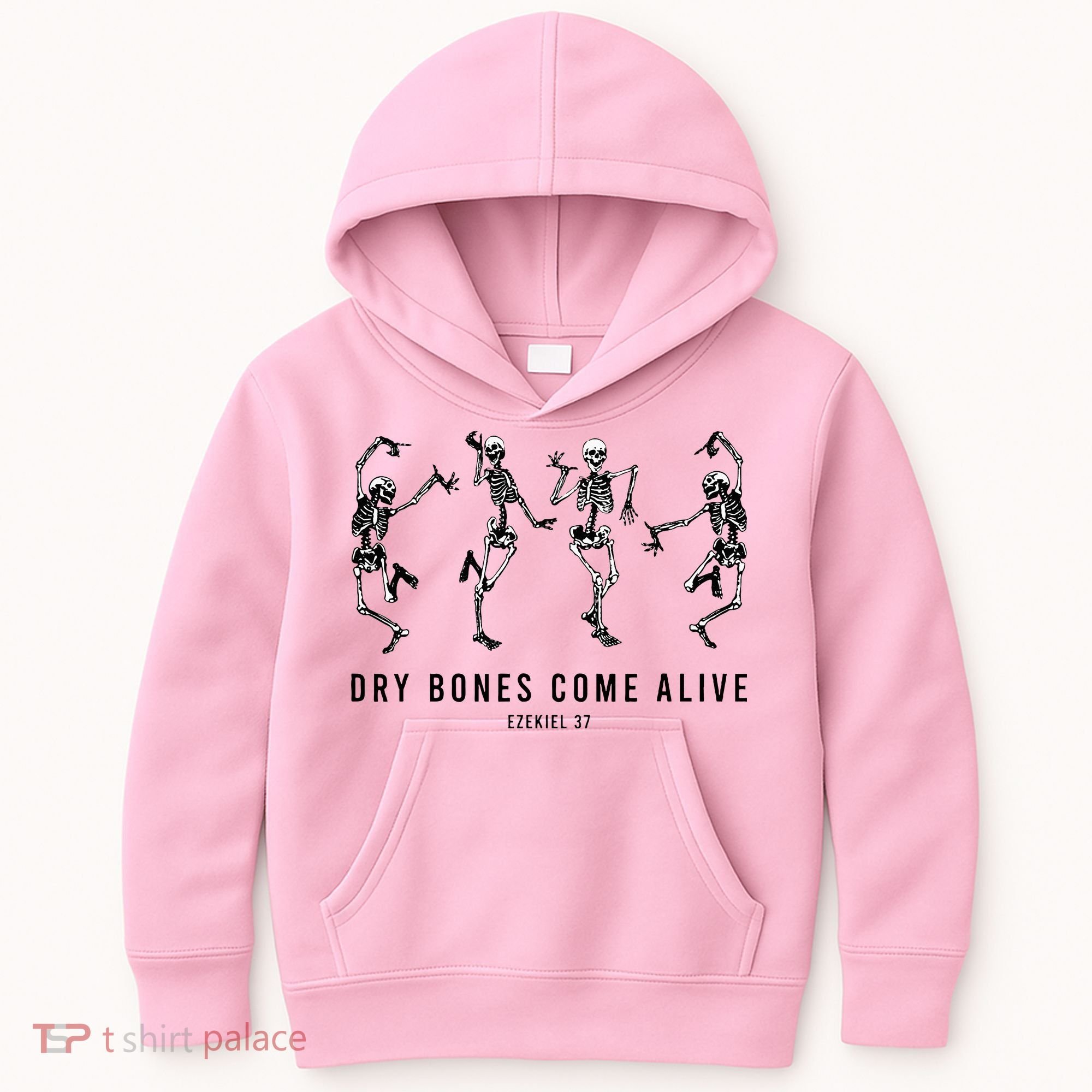 Dancing Skeleton Dry Bones Come Alive Christian Halloween Kids Hoodie