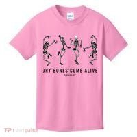 Dancing Skeleton Dry Bones Come Alive Christian Halloween Kids T-Shirt thumb 0