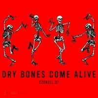 Dancing Skeleton Dry Bones Come Alive Christian Halloween Santa Hat thumb 1