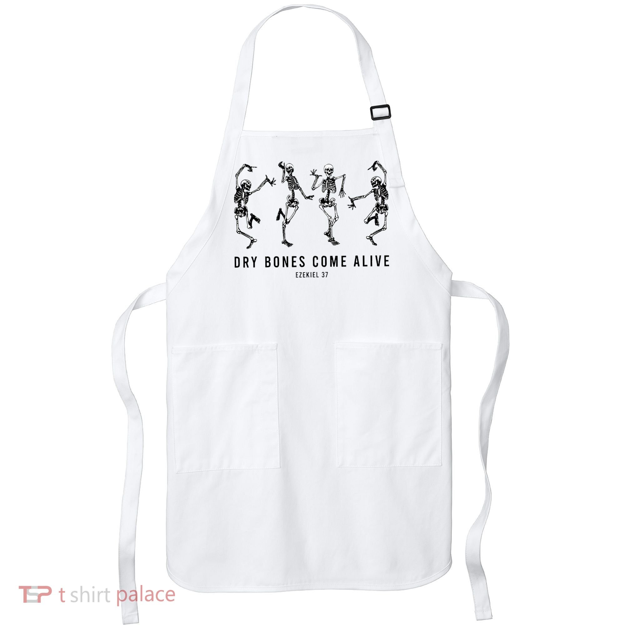 Dancing Skeleton Dry Bones Come Alive Christian Halloween Apron