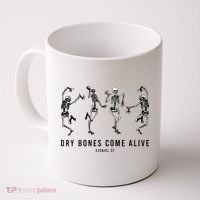 Dancing Skeleton Dry Bones Come Alive Christian Halloween Coffee Mug thumb 0