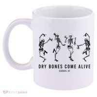 Dancing Skeleton Dry Bones Come Alive Christian Halloween 11oz C Handle Ceramic Mug thumb 2