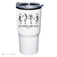 Dancing Skeleton Dry Bones Come Alive Christian Halloween Tumbler thumb 0