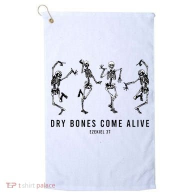 Dancing Skeleton Dry Bones Come Alive Christian Halloween Golf Towel