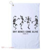 Dancing Skeleton Dry Bones Come Alive Christian Halloween Golf Towel thumb 0
