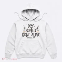 Dancing Skeleton Dry Bones Come Alive Halloween Christian Hoodie thumb 0