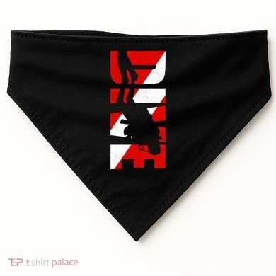 Dive Scuba Diving Funny Gift Scuba Diving Gift USA-Made Doggie Bandana