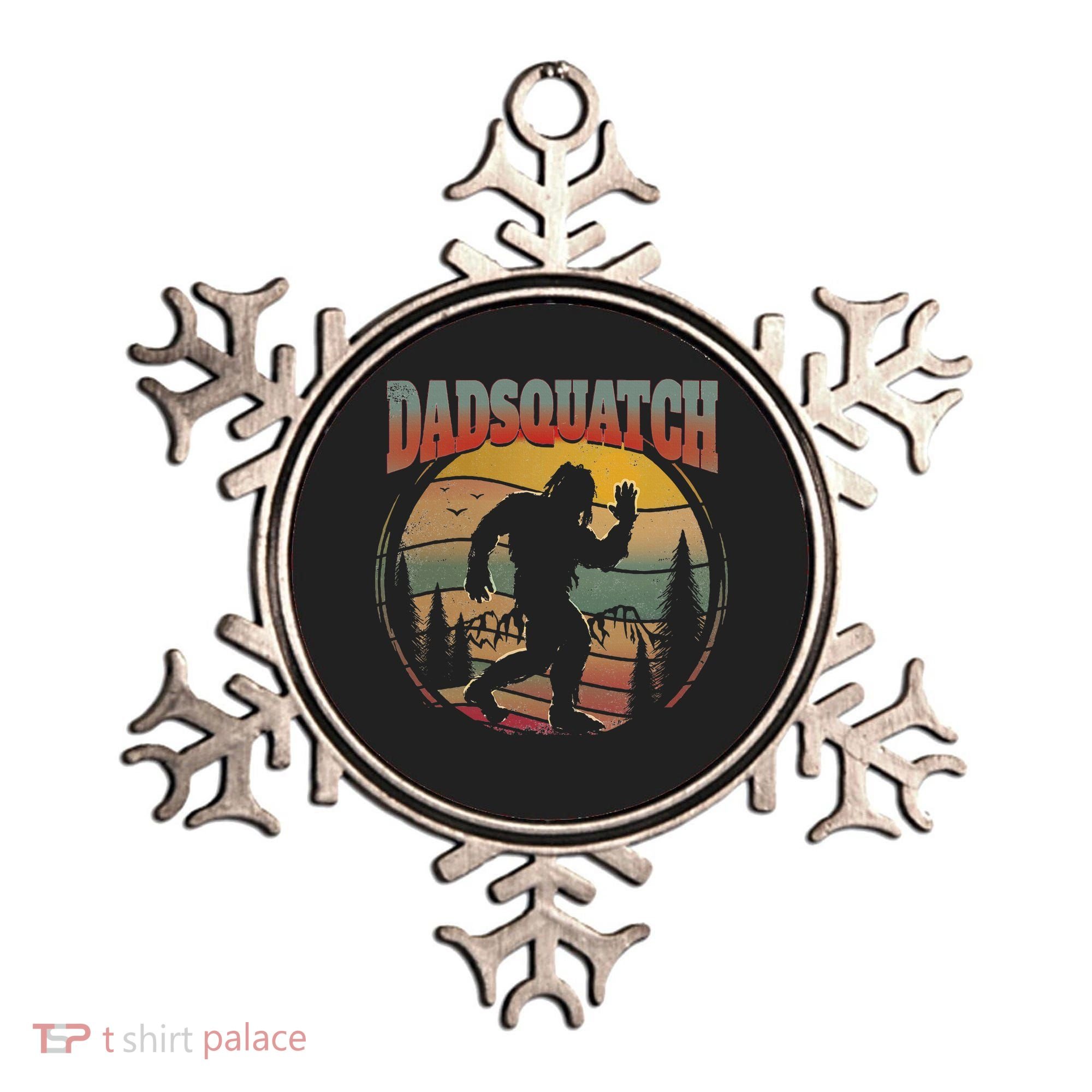 Dad Sasquatch Dadsquatch Bigfoot Hiking Ornament