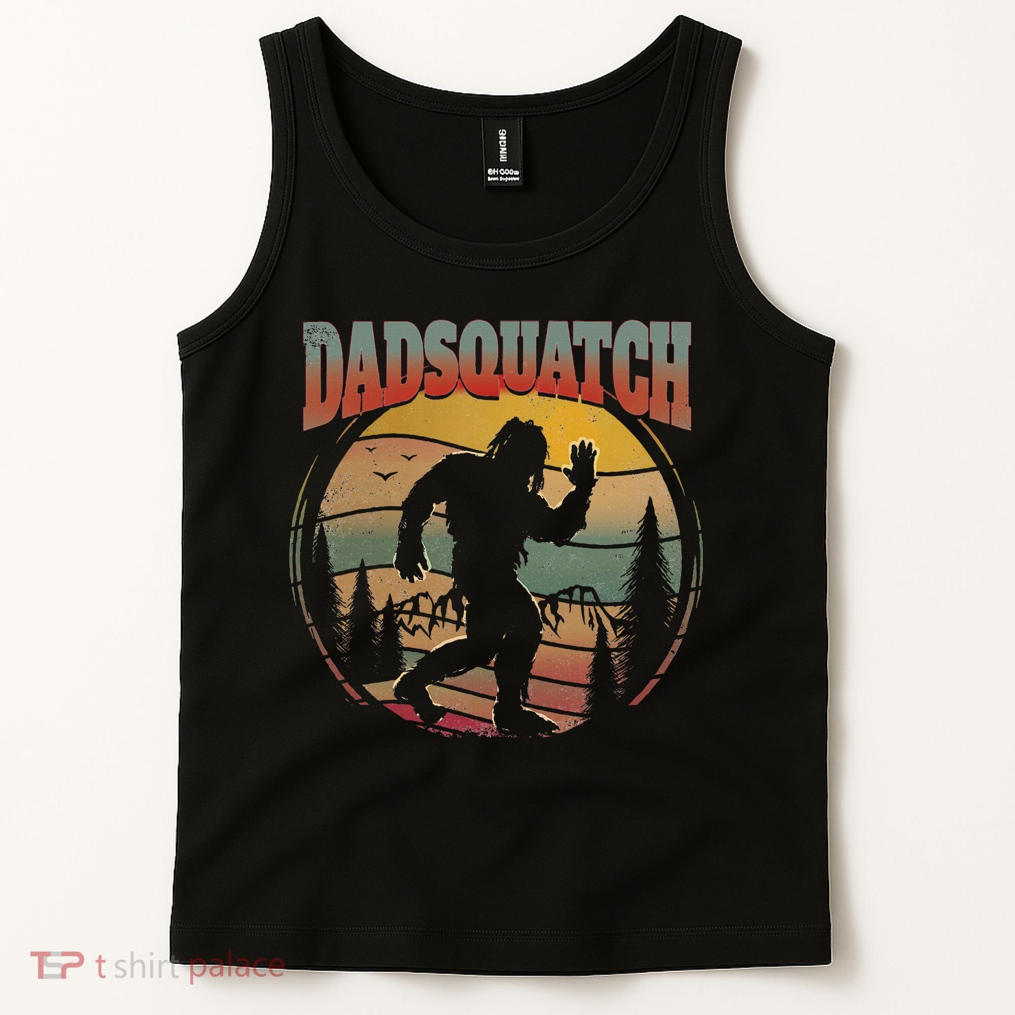 Dad Sasquatch Dadsquatch Bigfoot Hiking Tank Top