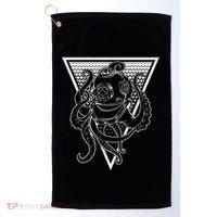 Deep Sea Diving Helmet Kraken Octopus Underwater Diver Gift Golf Towel thumb 0