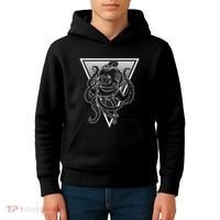 Deep Sea Diving Helmet Kraken Octopus Underwater Diver Gift Kids Hoodie thumb 4