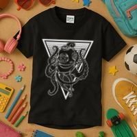 Deep Sea Diving Helmet Kraken Octopus Underwater Diver Gift Kids T-Shirt thumb 3