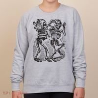 Dancing Skeletons Day Of Dead Dia De Los Muertos Women's Sweatshirt thumb 0