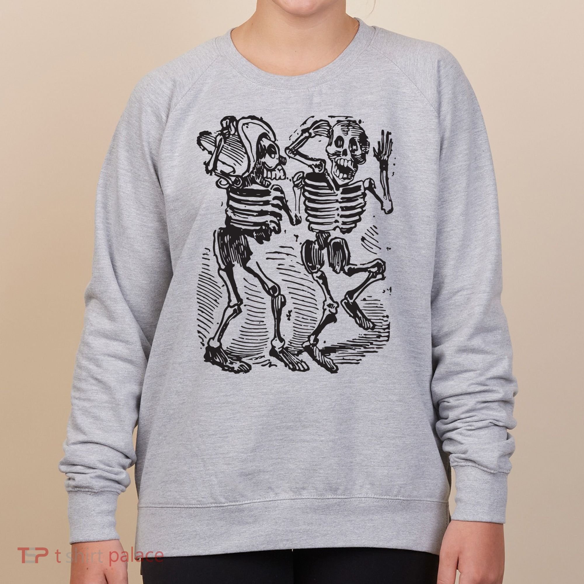 Dancing Skeletons Day Of Dead Dia De Los Muertos Women's Sweatshirt