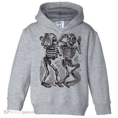 Dancing Skeletons Day Of Dead Dia De Los Muertos Toddler Hoodie