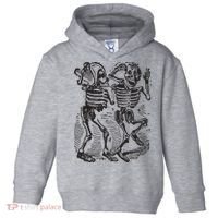 Dancing Skeletons Day Of Dead Dia De Los Muertos Toddler Hoodie thumb 0