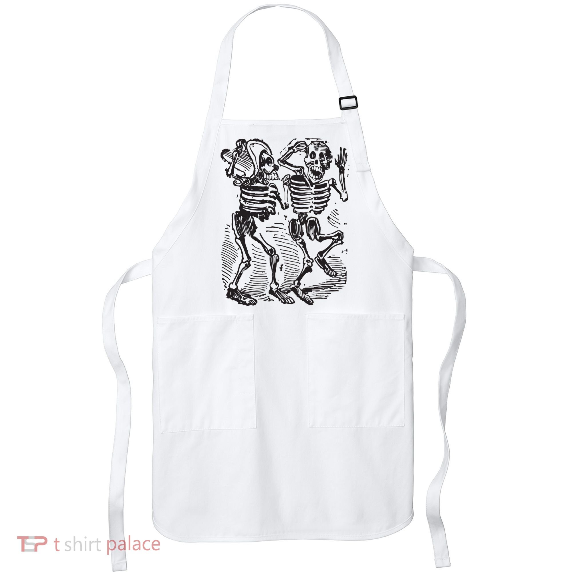 Dancing Skeletons Day Of Dead Dia De Los Muertos Apron
