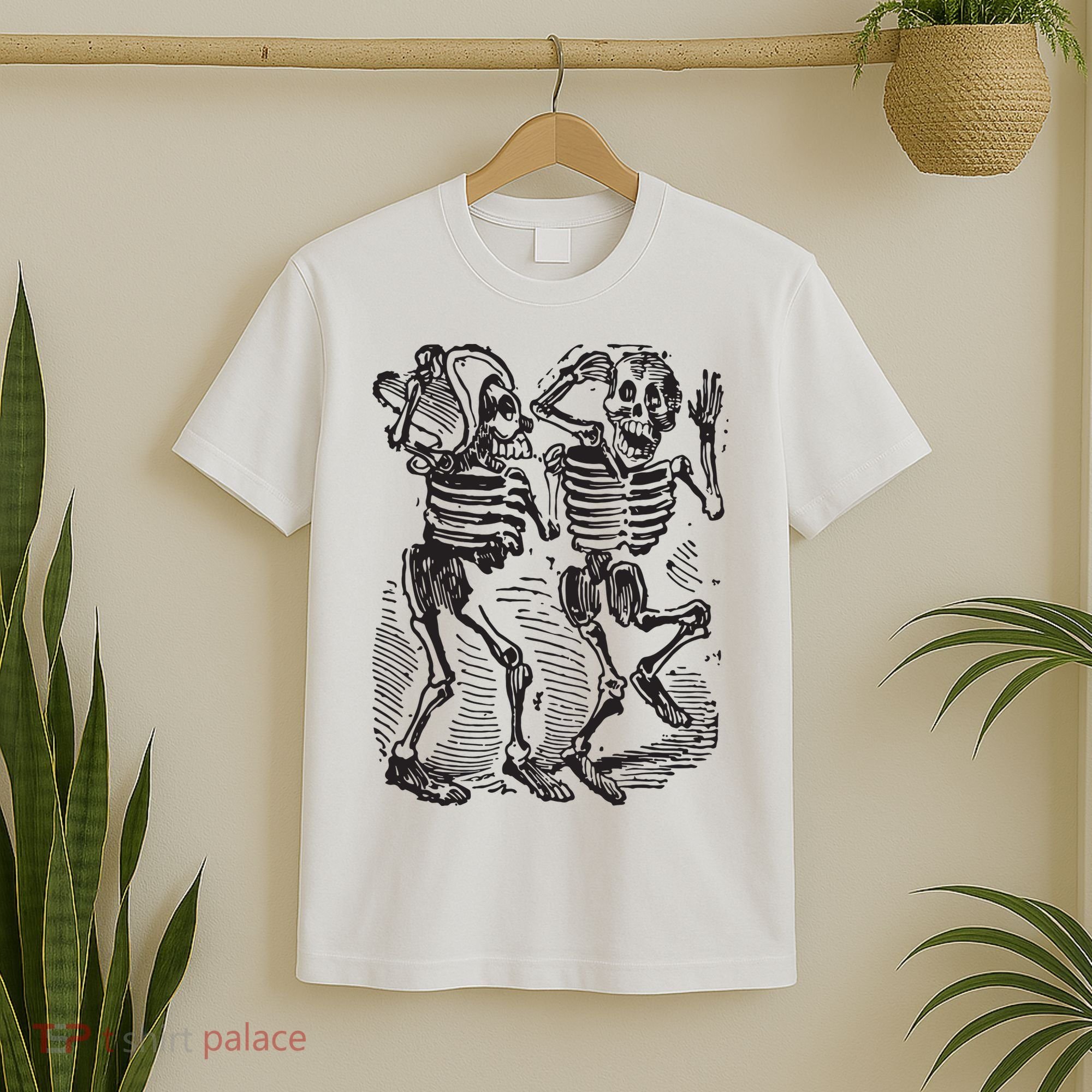 Dancing Skeletons Day Of Dead Dia De Los Muertos T-Shirt