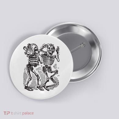 Dancing Skeletons Day Of Dead Dia De Los Muertos Button