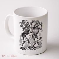 Dancing Skeletons Day Of Dead Dia De Los Muertos Coffee Mug thumb 0