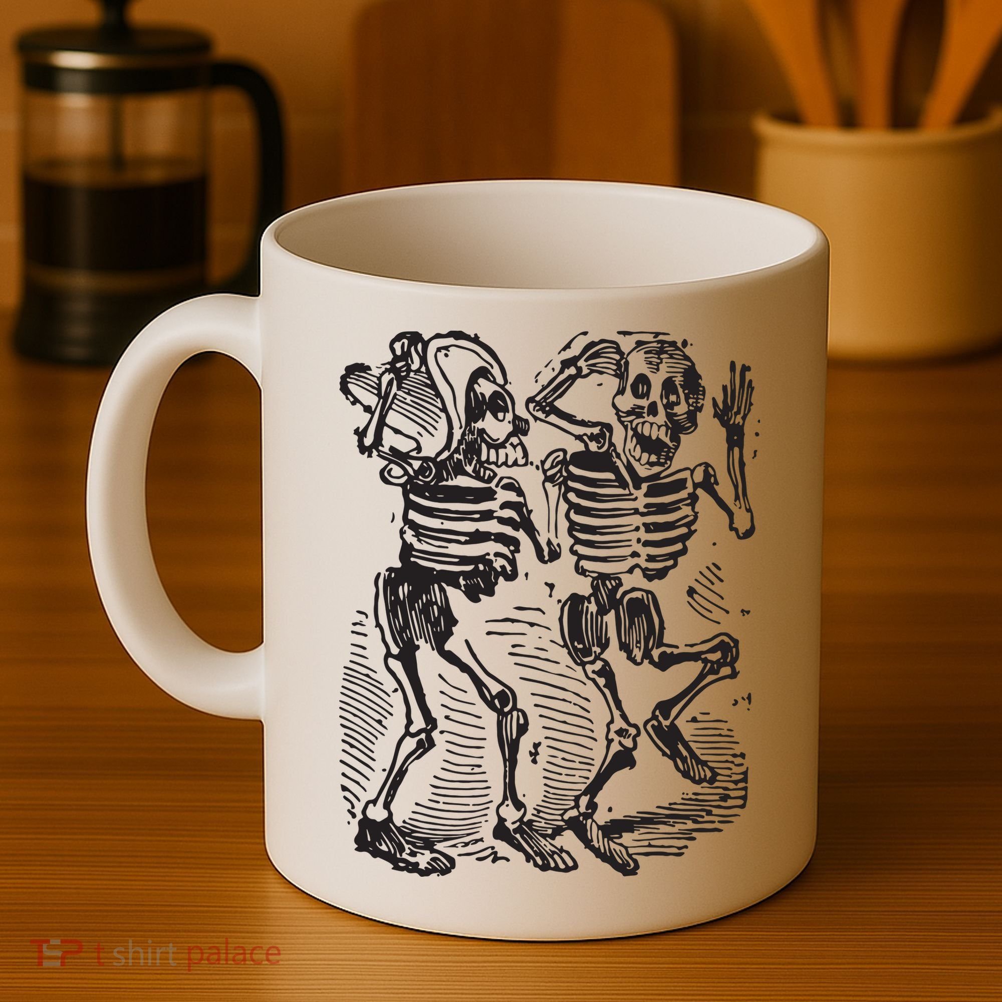 Dancing Skeletons Day Of Dead Dia De Los Muertos Coffee Mug