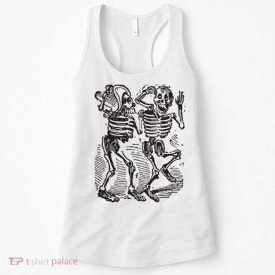 Dancing Skeletons Day Of Dead Dia De Los Muertos Women's Tank Top