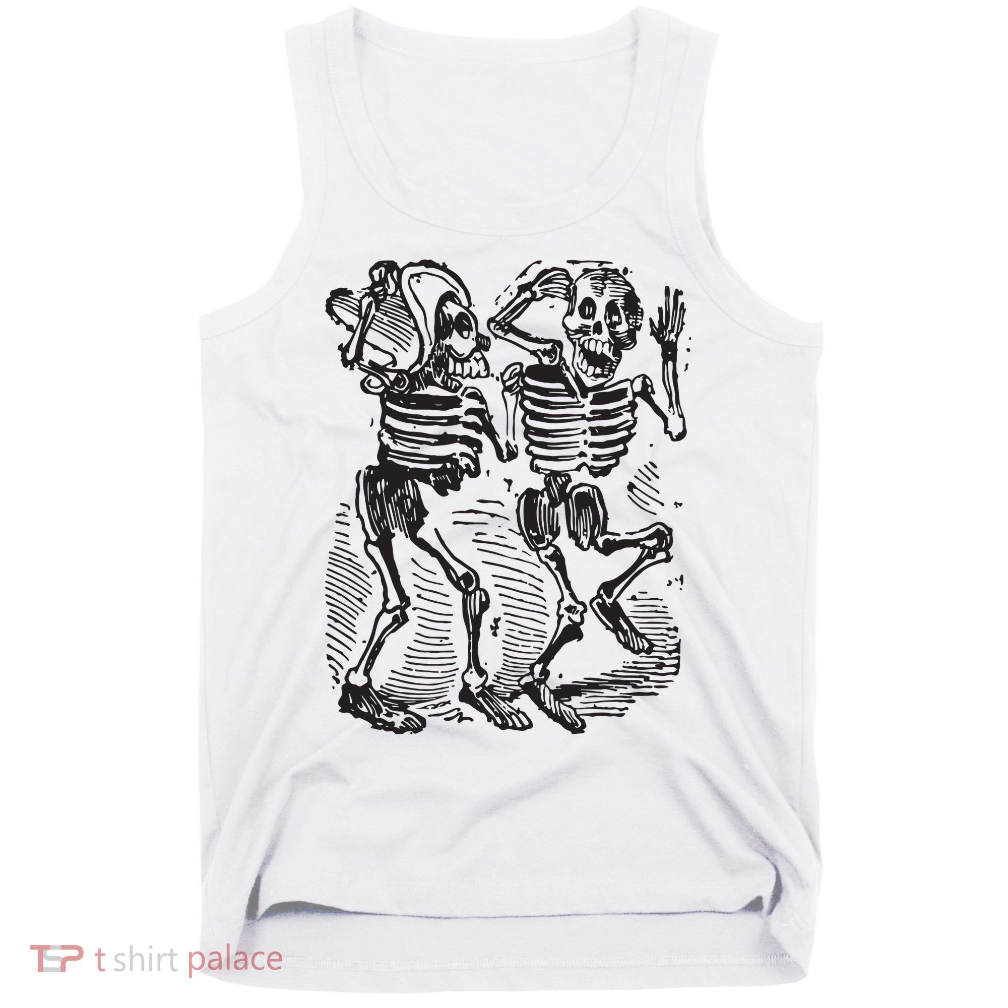 Dancing Skeletons Day Of Dead Dia De Los Muertos Tank Top