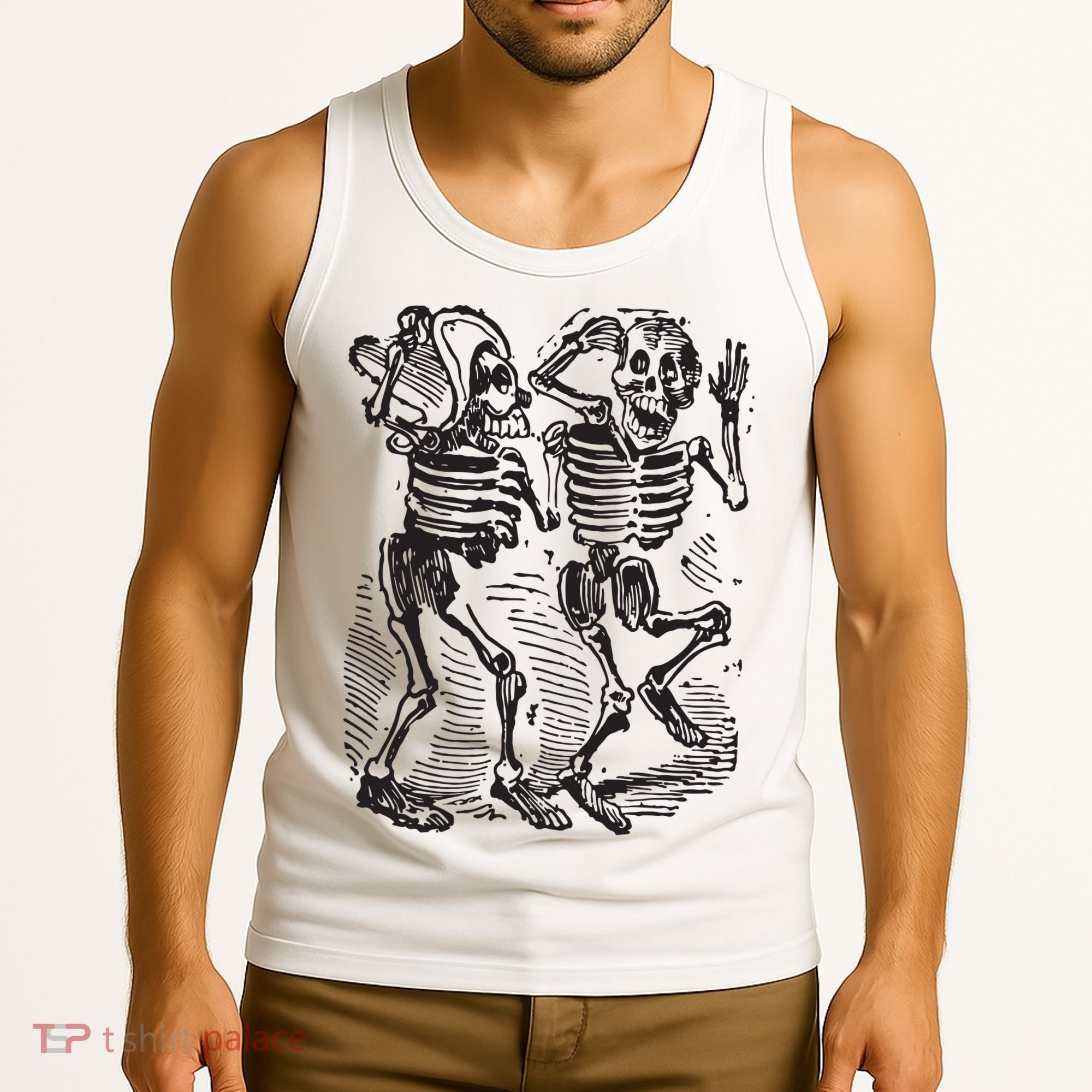Dancing Skeletons Day Of Dead Dia De Los Muertos Tank Top