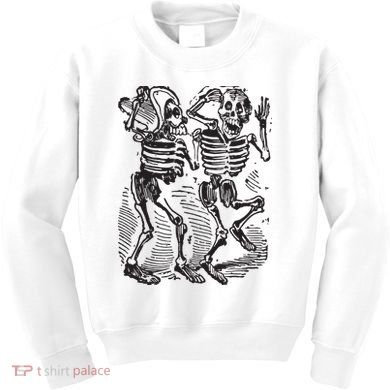 Dancing Skeletons Day Of Dead Dia De Los Muertos Kids Sweatshirt