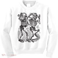 Dancing Skeletons Day Of Dead Dia De Los Muertos Kids Sweatshirt thumb 0