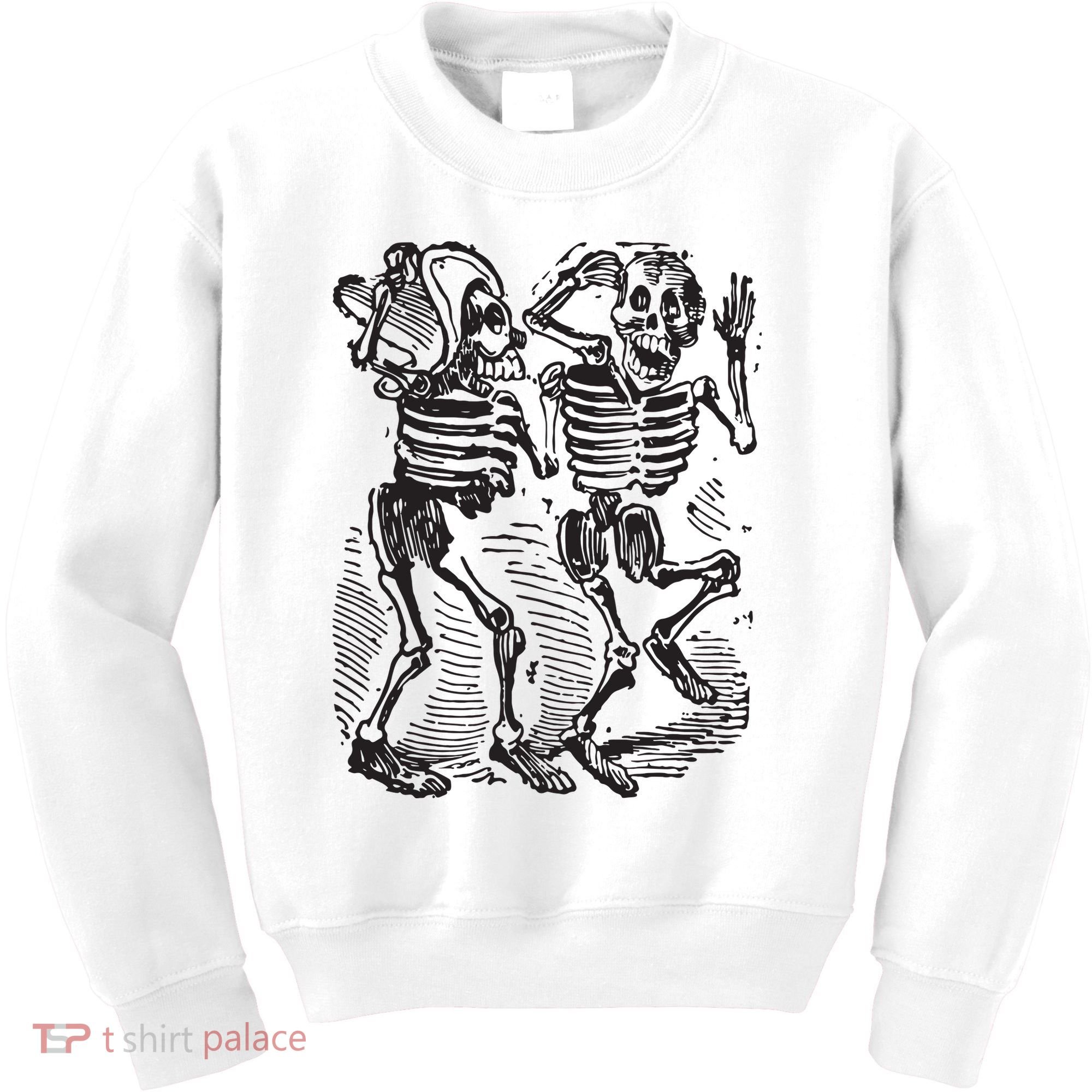Dancing Skeletons Day Of Dead Dia De Los Muertos Kids Sweatshirt