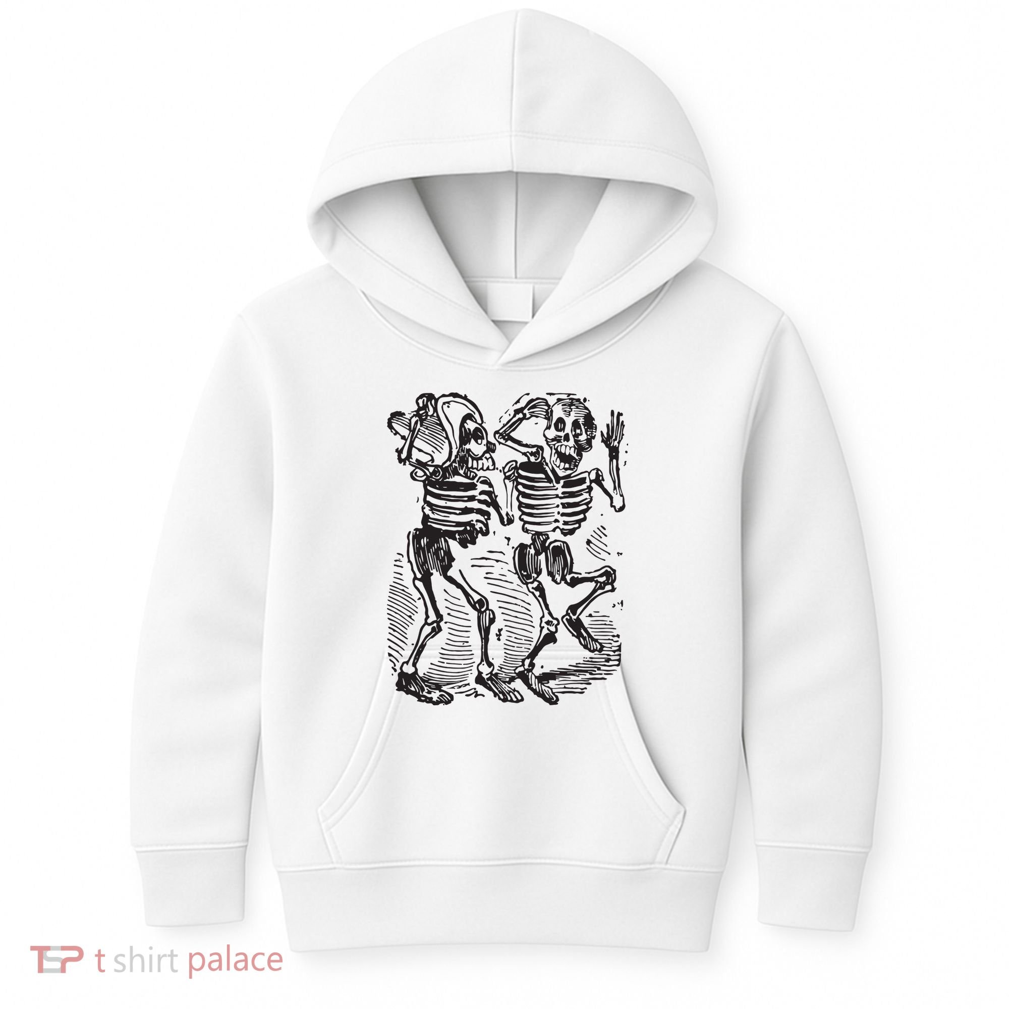 Dancing Skeletons Day Of Dead Dia De Los Muertos Kids Hoodie