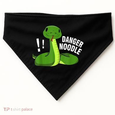 Dangerous Snake Danger Noodle USA-Made Doggie Bandana