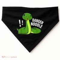 Dangerous Snake Danger Noodle USA-Made Doggie Bandana thumb 0