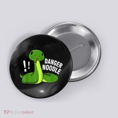 Dangerous Snake Danger Noodle Button