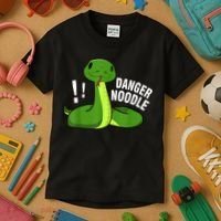 Dangerous Snake Danger Noodle Kids T-Shirt thumb 3