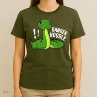 Dangerous Snake Danger Noodle T-Shirt thumb 4