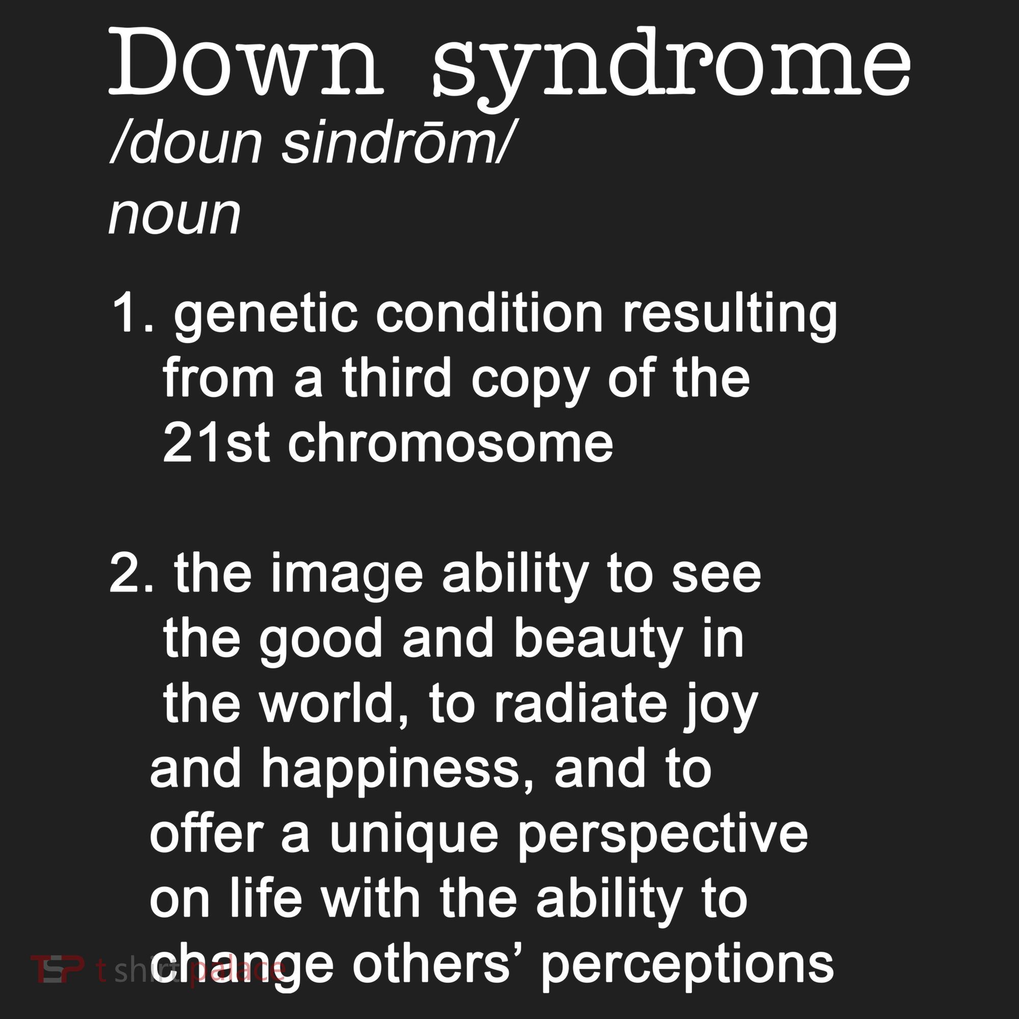 Down Syndrome Definition Women's Sweatshirt