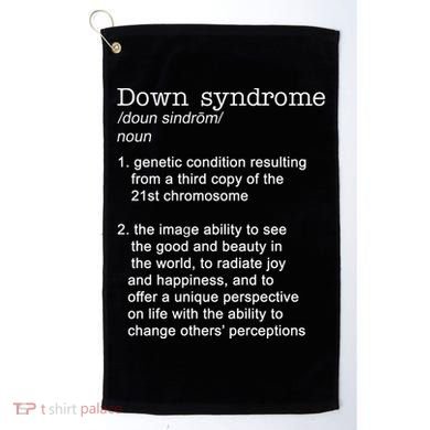 Down Syndrome Definition Golf Towel