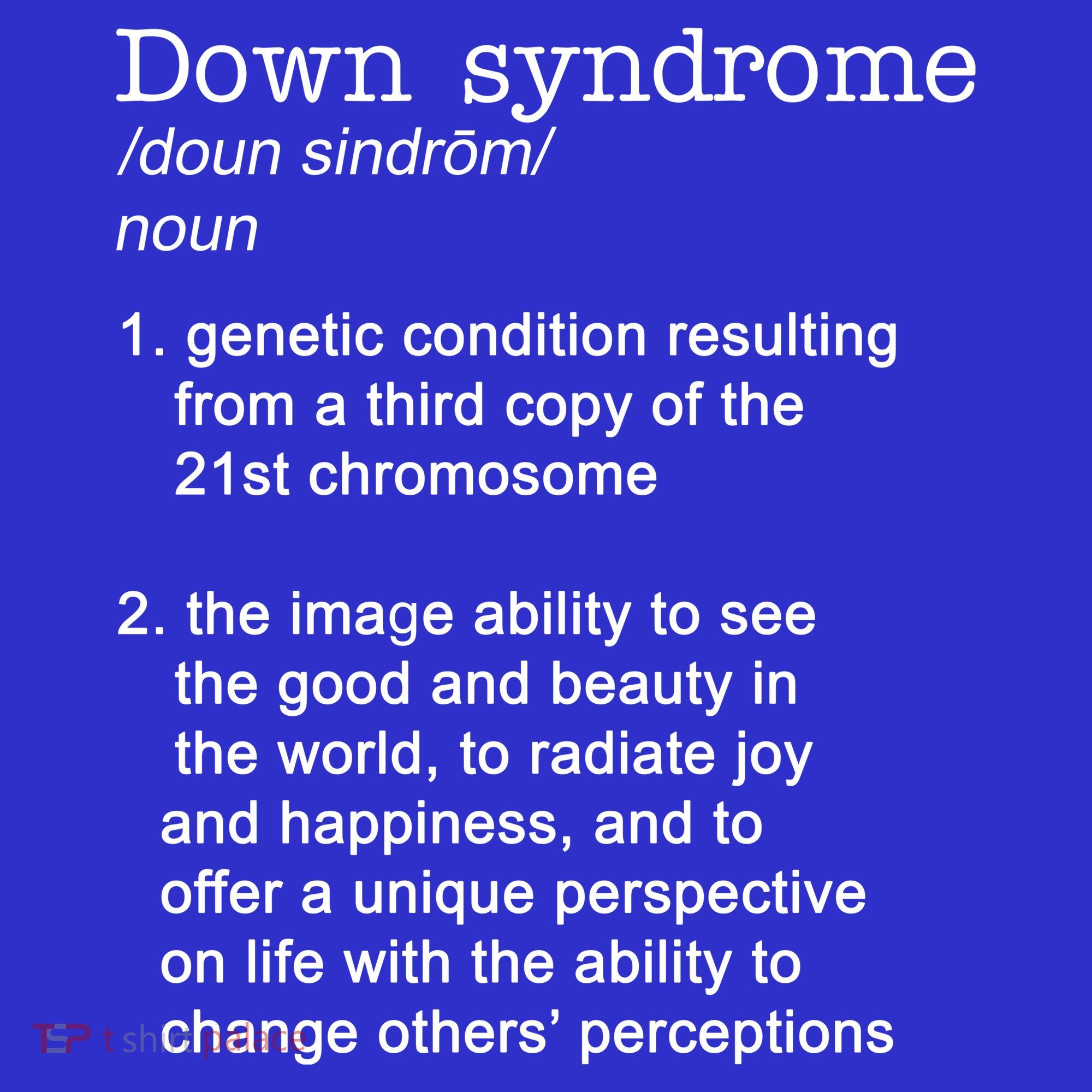 Down Syndrome Definition Tank Top