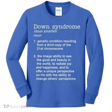 Down Syndrome Definition Kids Long Sleeve Shirt