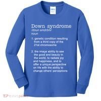 Down Syndrome Definition Kids Long Sleeve Shirt thumb 0