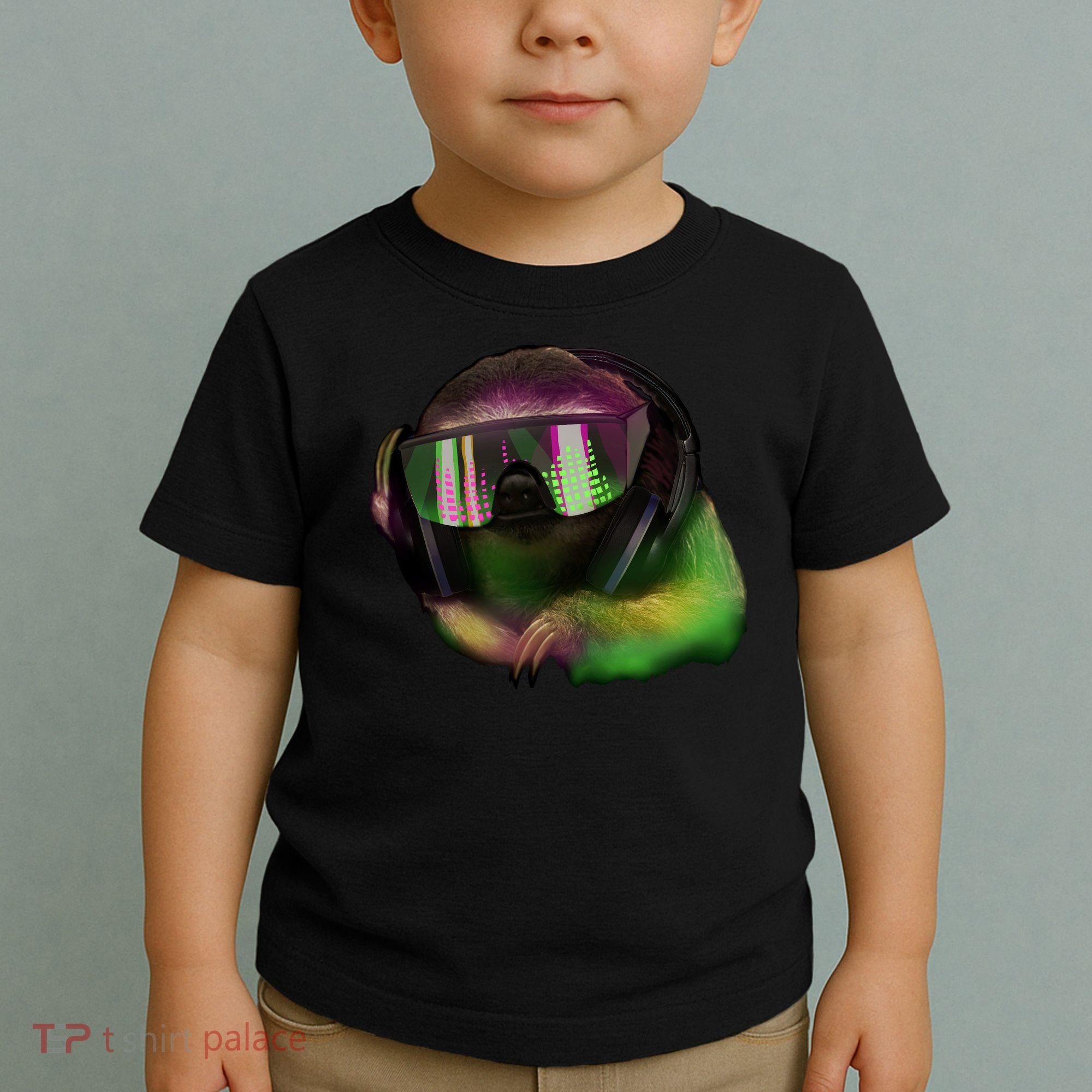 DJ Sloth Toddler T-Shirt