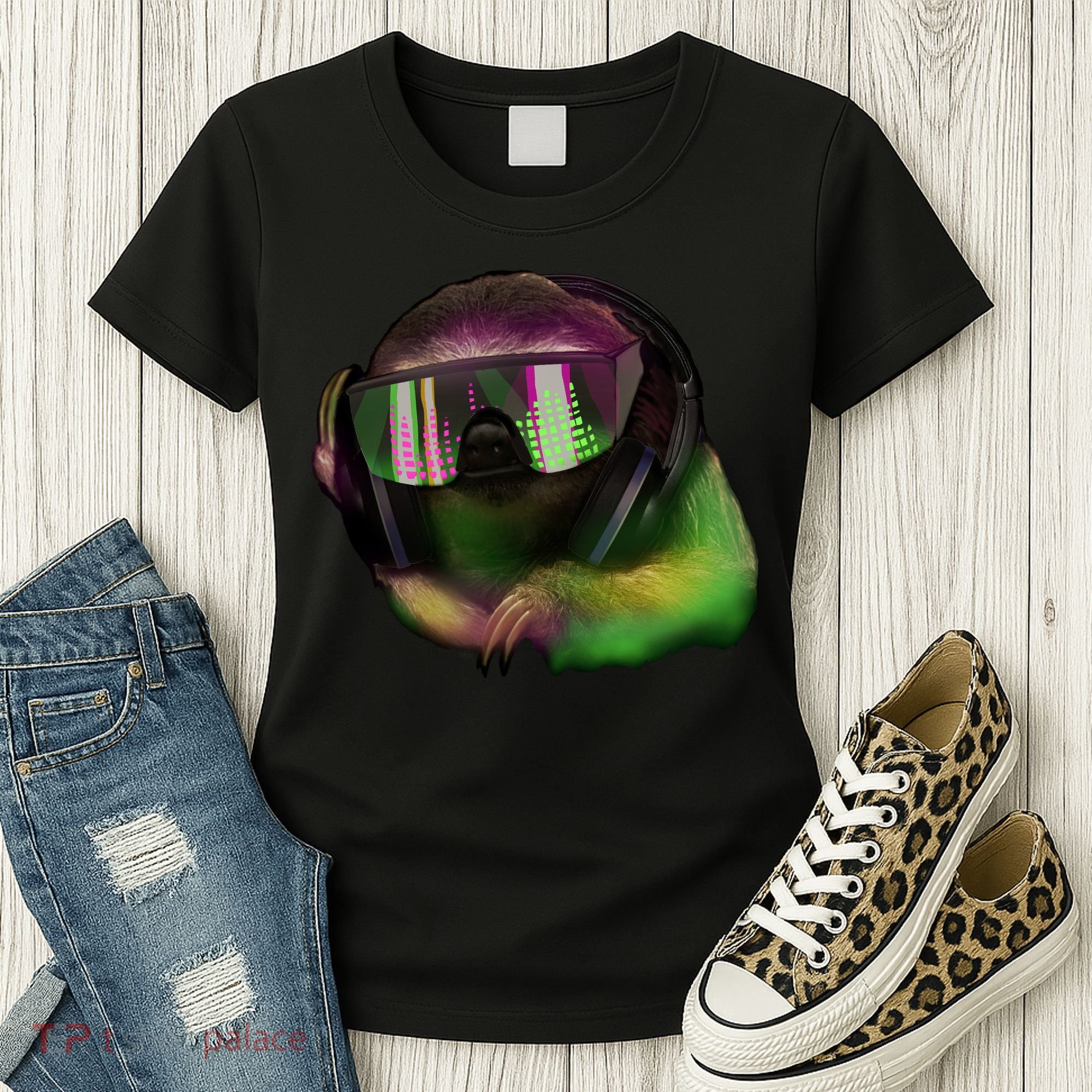 DJ Sloth Women's T-Shirt