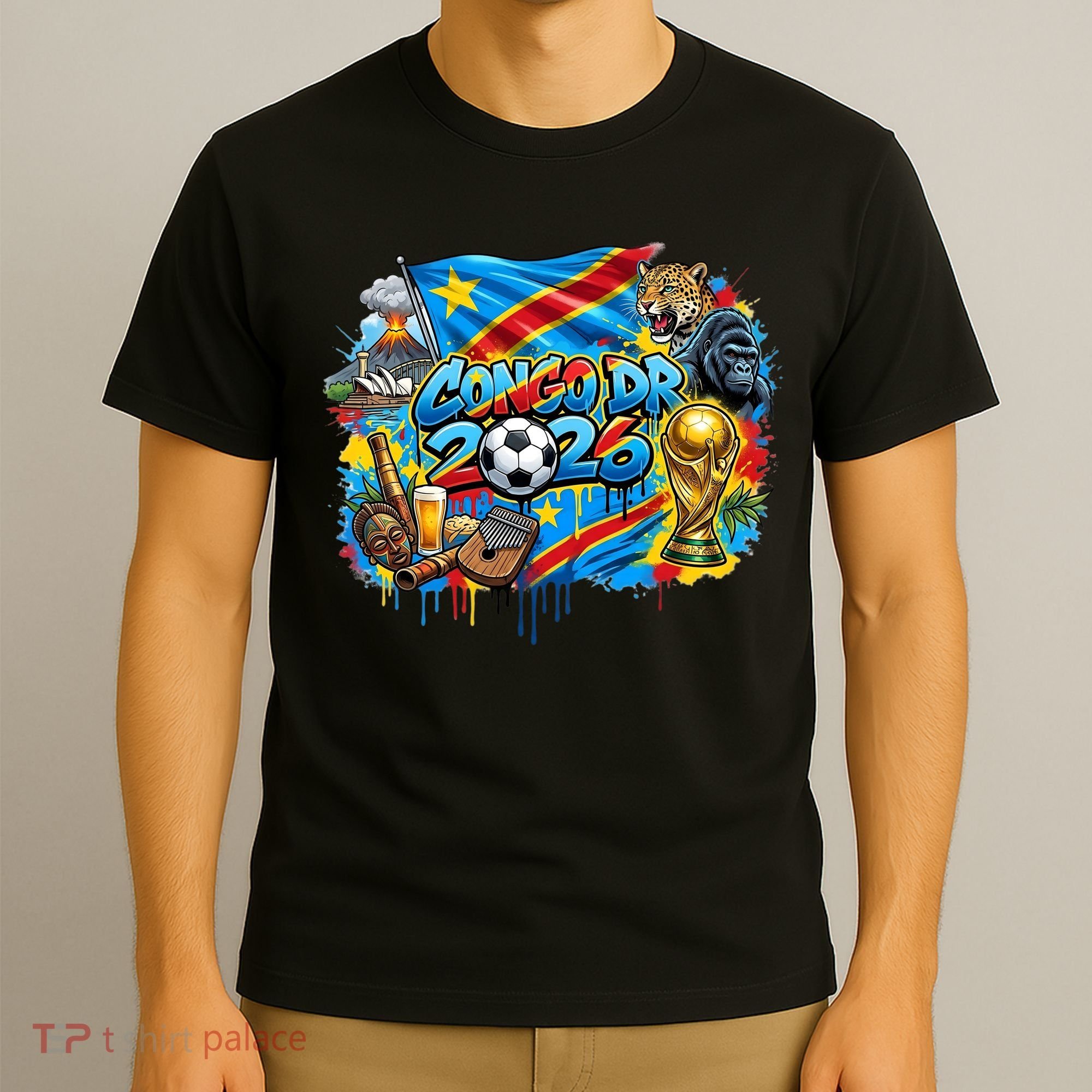 DRC Soccer Democratic Republic Of The Congo T-Shirt