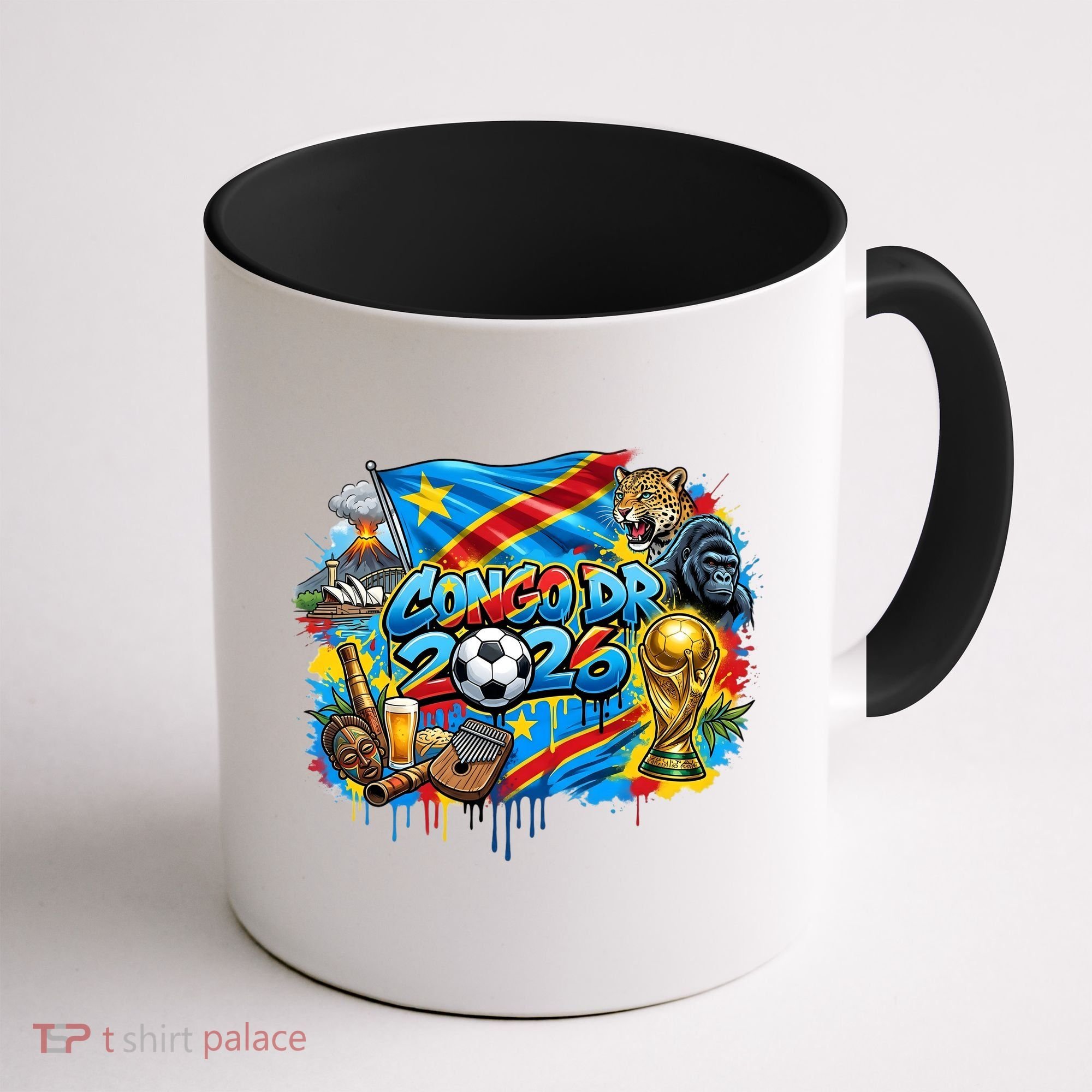 DRC Soccer Democratic Republic Of The Congo Coffee Mug
