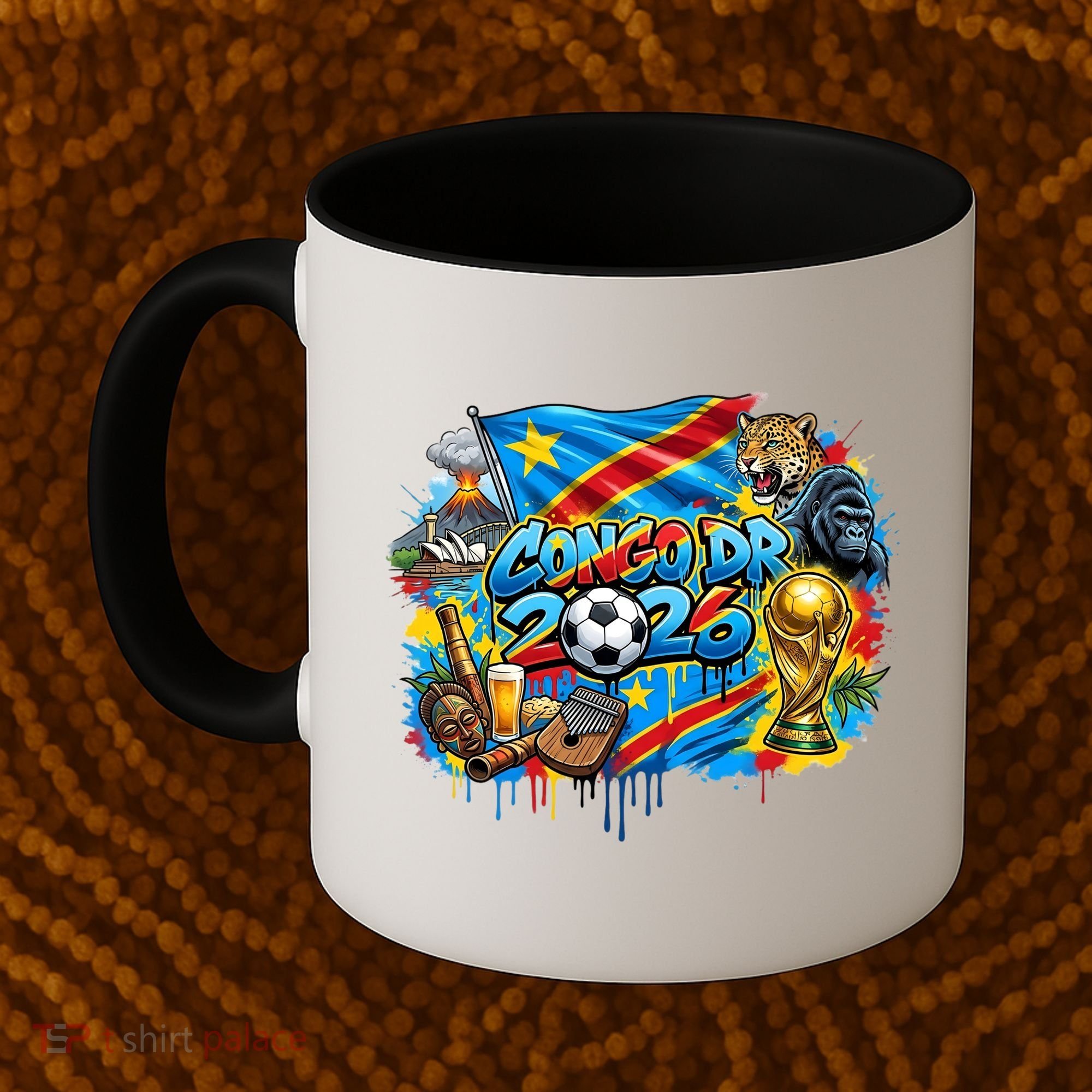 DRC Soccer Democratic Republic Of The Congo Coffee Mug