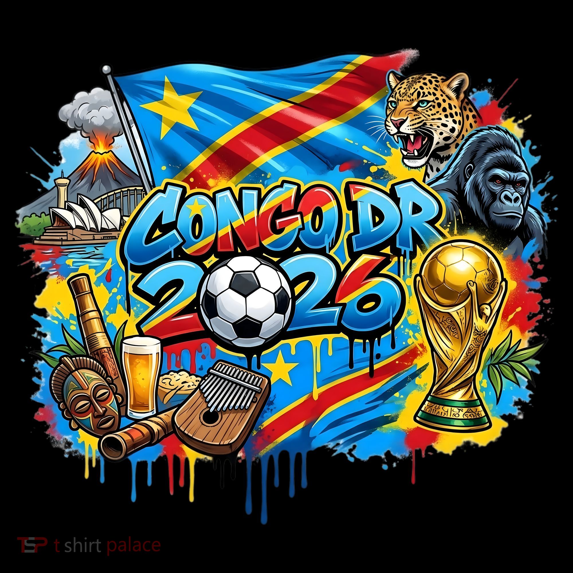 DRC Soccer Democratic Republic Of The Congo Coffee Mug