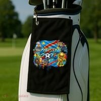 DRC Soccer Democratic Republic Of The Congo Golf Towel thumb 2